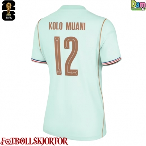 Frankrike Randal Kolo Muani #12 Bortatröja Dam VM 2026 Kortärmad